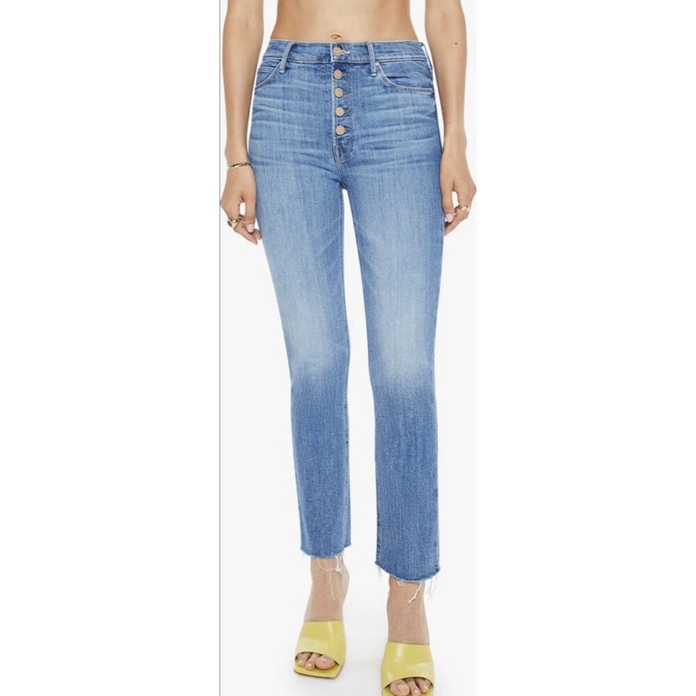 Mother Women’s Jeans Size 29 The Pixie Dazzler Ankle Fay High Rise Button Fly